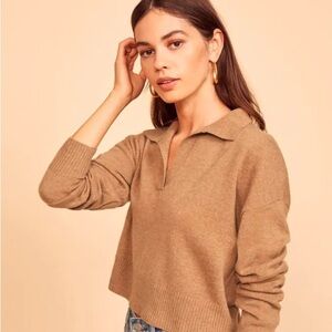 Reformation | Cashmere Polo Sweater